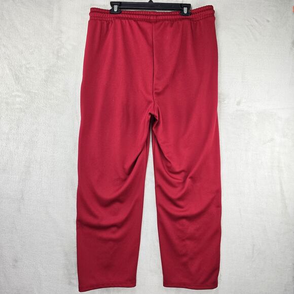 GAP Track Pants Size XL Red Striped Tricot Straight Moonstone Baggy Wide Leg - Picture 6 of 12
